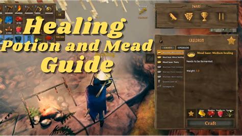 healing potion valheim|Mead 